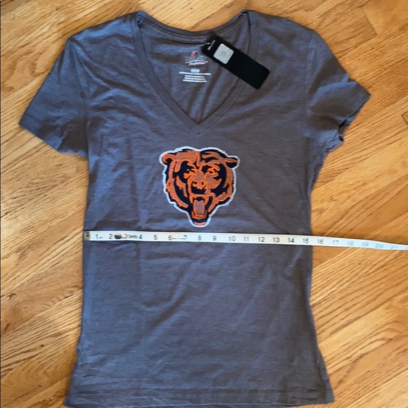 Official NFL Bears women’s short sleeve tee grey M - Picture 5 of 8